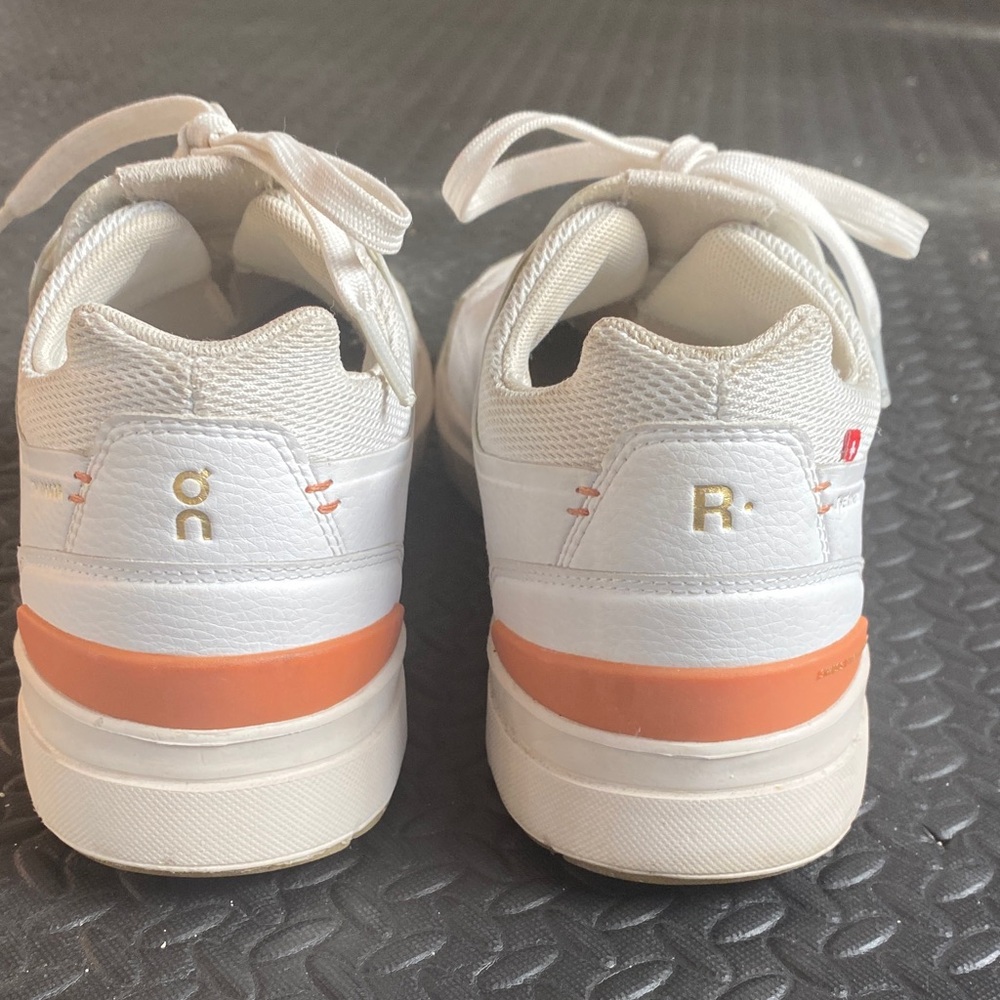 On Running Sneakers in White and Orange